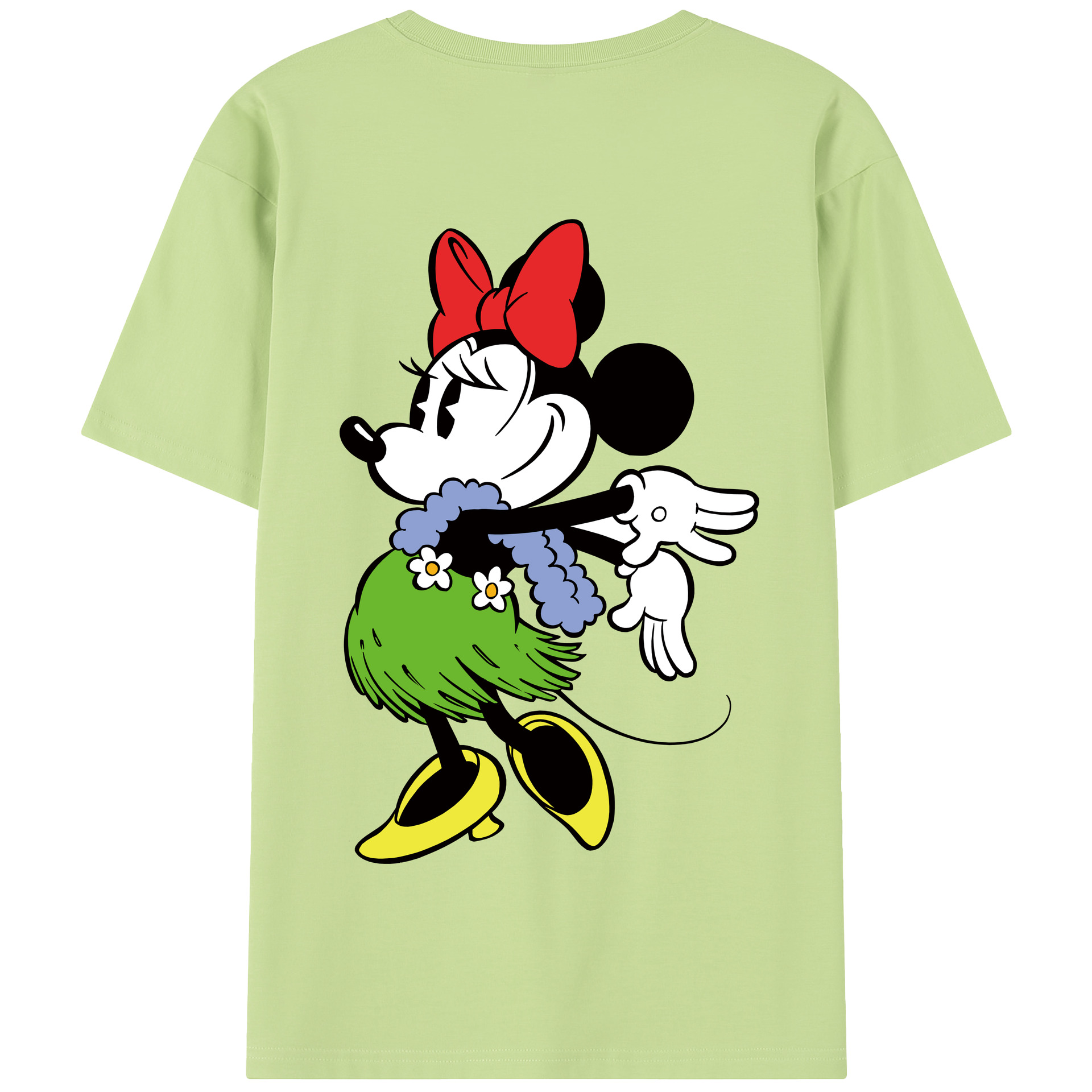 （画像用） ミッキーマウス Mickey Mouse 綿100％半袖Tシャツ（背面プリント）